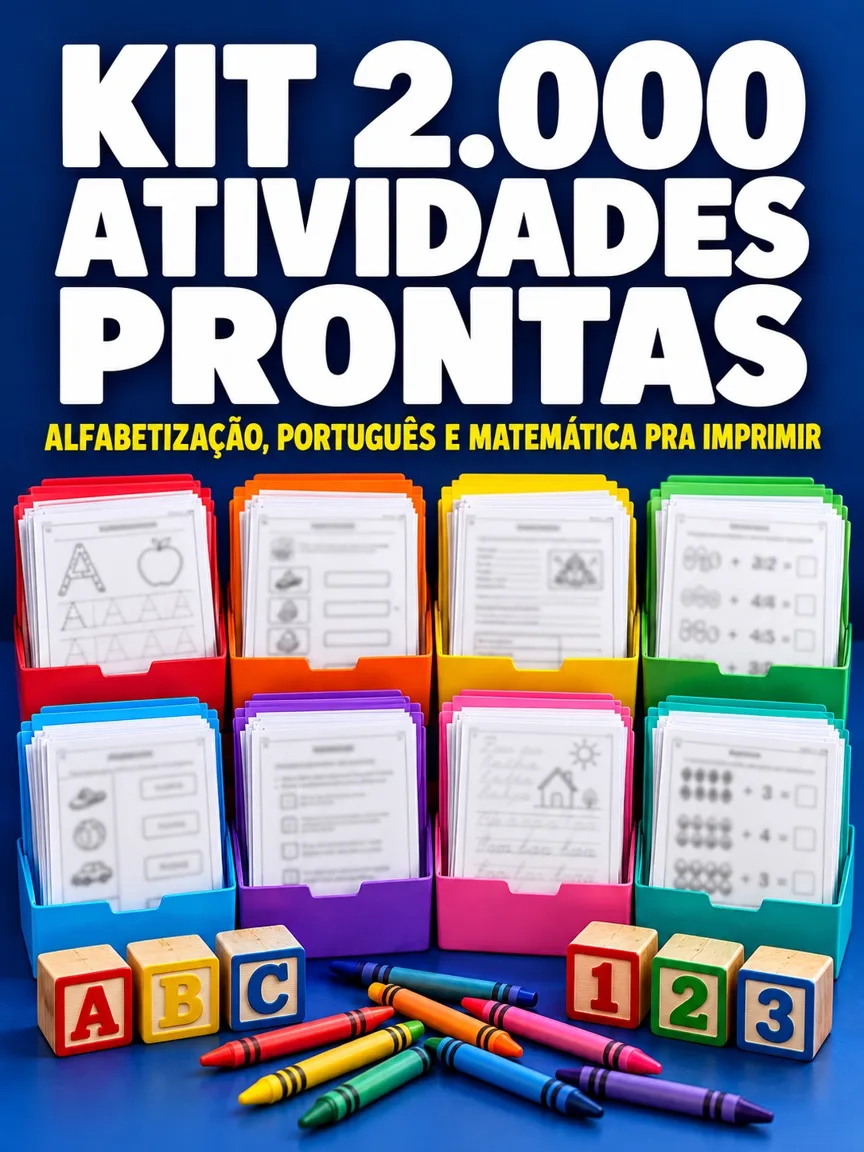 Capa do livro Kit 2.000 Atividades Prontas